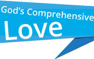 God's Comprehensive Love in a blue quote box